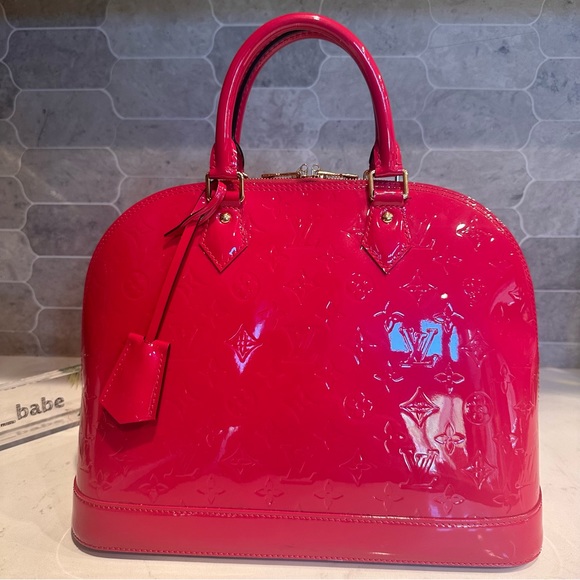Louis Vuitton Vernis Alma MM Rose Indian - Picture 3 of 14